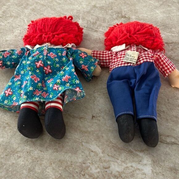 Vintage Raggedy Ann & Andy Rag Dolls - Picture 6 of 7